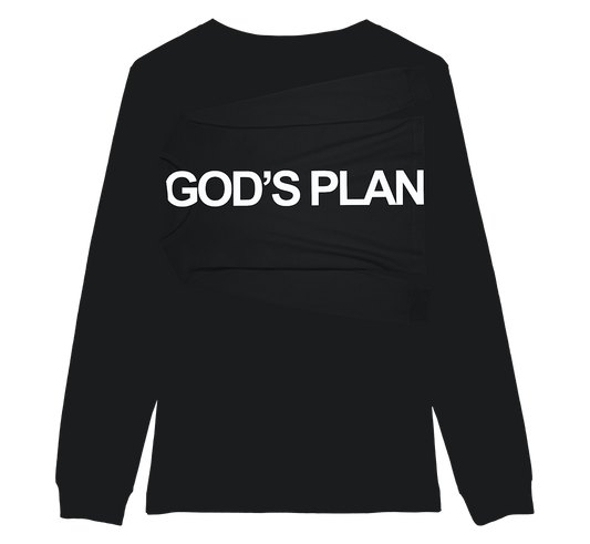 God’s Plan Long Sleeve T Shirt- Black: $20-$40