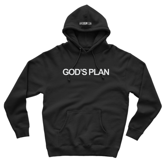 God’s Plan Hoodie- Black: $30-$50