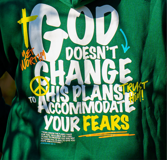 God’s Plan Long Sleeve T Shirt- Green: $20-$40