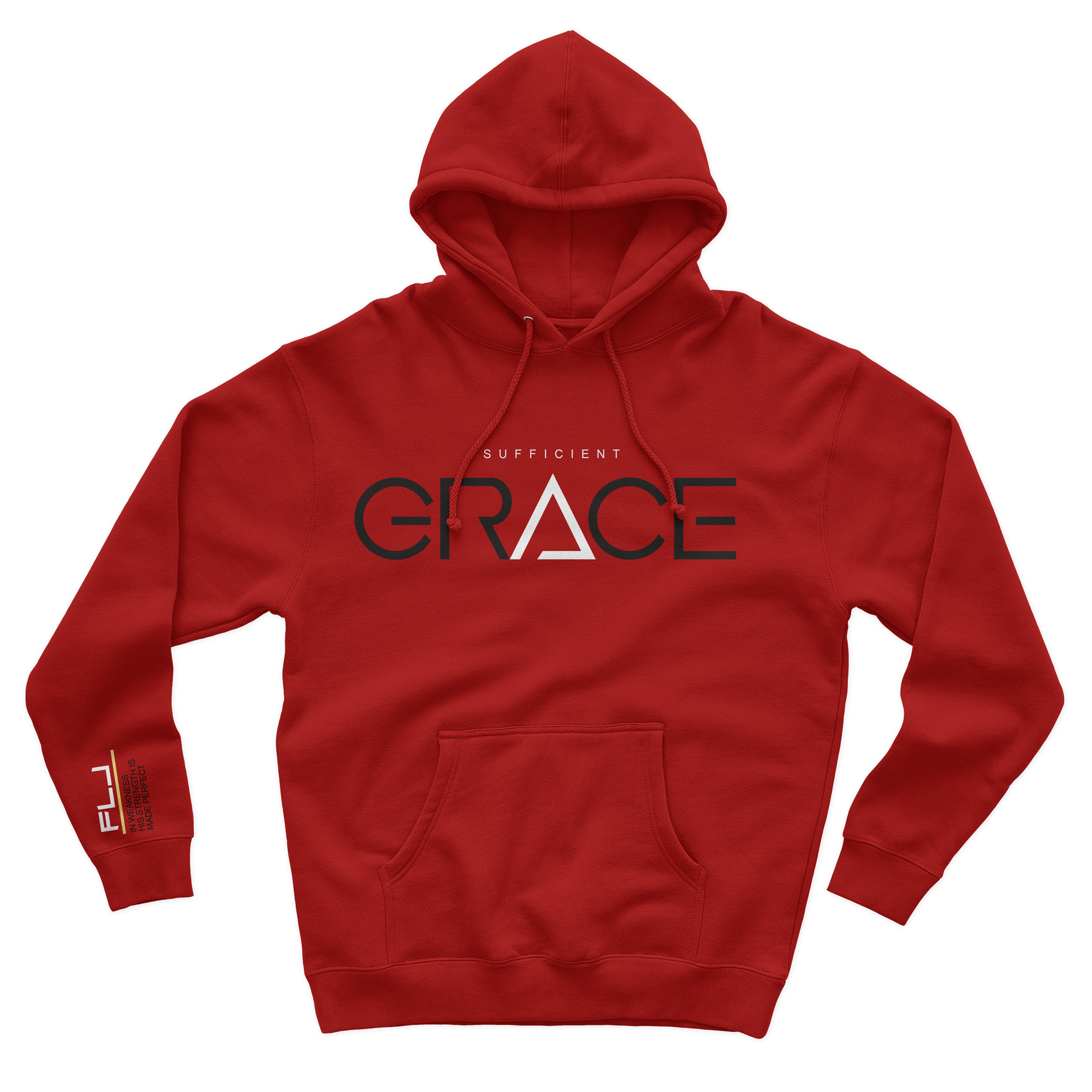 Sufficient Grace Hoodie- Red